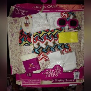 Our Generation Retro "Pretty Groovy" Kids Doll Deluxe Outfit - Multicolor